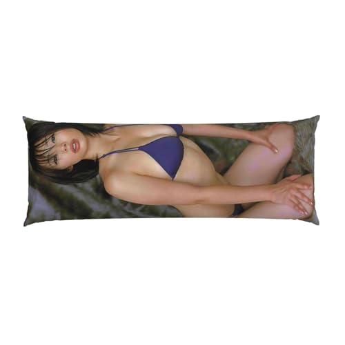 井上和香 9 抱き枕カバー クッションカバー ファスナー式 肌に優しい 色褪せない ソファー ギフト 贈り物 お誕生日プレゼント長い枕寝具ホリデーギフト51*152cm/20*60in