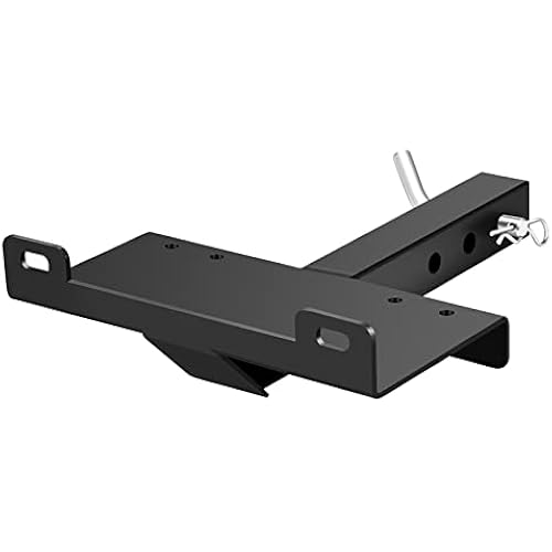 Winch Hitch Cradle Mount Plate, DACK Universal Receiver 10 x 4 1/2 Winch Mounting with 2''Receiver Hitch for Recovery Winches Heavy-Duty 15000Lbs Capacity for ATV UTV Truck