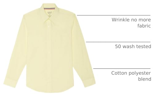 Image of French Toast Boys' Expandable Collar Button Down Dress Shirt with Long Sleeves (Standard & Husky)