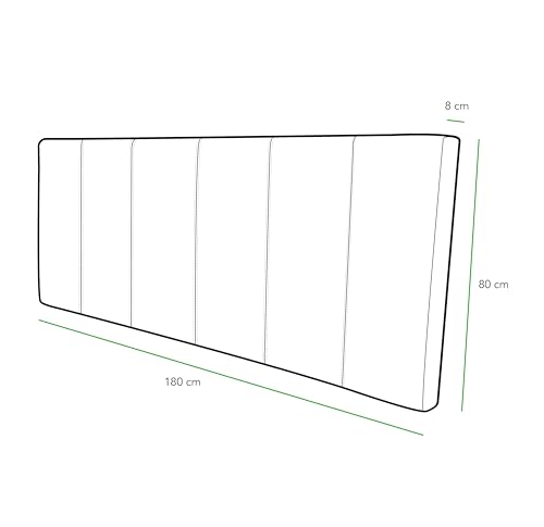 P17 | Testiera in Ecopelle | Righe | 180x80 |