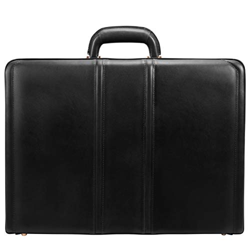 McKLEIN Leather 4.5" Expandable Attaché Briefcase- COUGHLIN- Black2