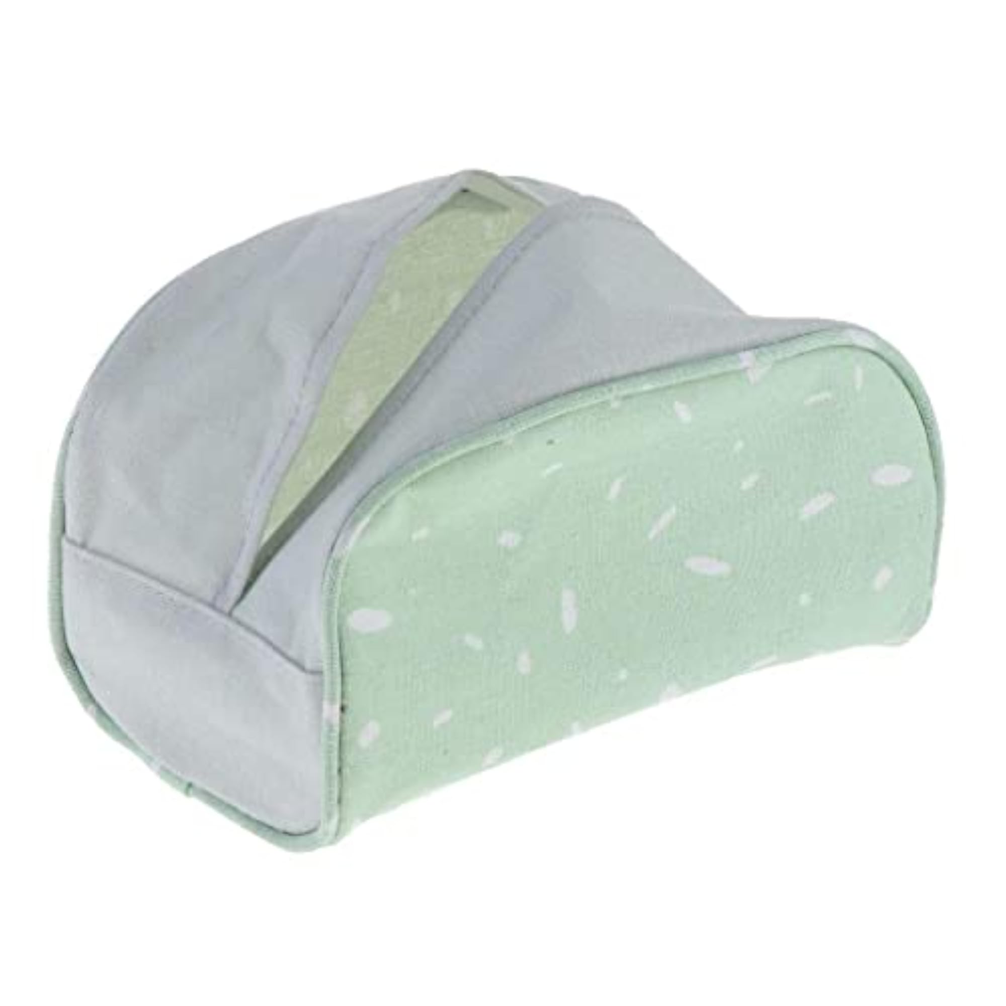 Travel Canvas Tissue Box Napkins Storage Holder for Home & Car, Light Green