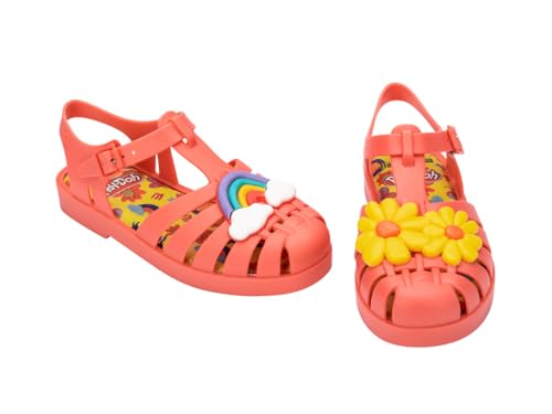 Image of mini melissa Possession Jelly Fisherman Sandal for Toddler and Kids | Iconic Fisherman Jelly Sandal for Toddlers & Girls, Adjustable Buckle, Waterproof, Bubblegum Scent, Play & Dress Shoes