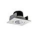 Nora Lighting NIOB-2SG40XWW/10 Nora Lighting NIOB-2SG40X/10 Iolite 2" LED Square Recessed Trim - 4000K - 1000 Lumens - Round Aperture - Gimbal