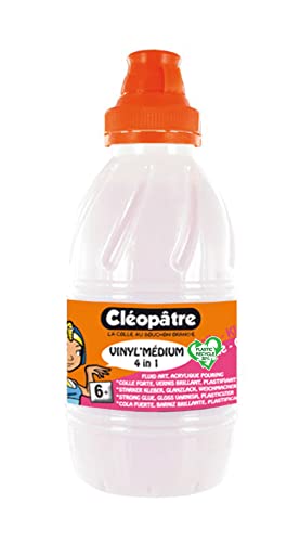 CLEOPATRE - Vinyl'Médium 4 en 1 - Médium/Vernis/Colle – Acrylic Pouring - 500gr