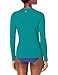 Hurley Women's Standard One and Only Long-Sleeve Rashguard, Emerald, Large
