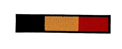 Akacha Patch ecusson brodé Drapeau Belgique Belge Brassard Noir Backpack Motard Biker Cover