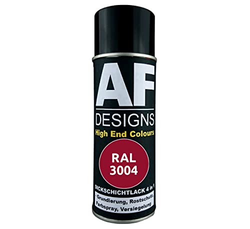 Alex Flittner Designs Rust Protection Paint 4-in-1 RAL 3004 Purple Red Metal Protective Paint Spray Rust Protection Paint Spray Can