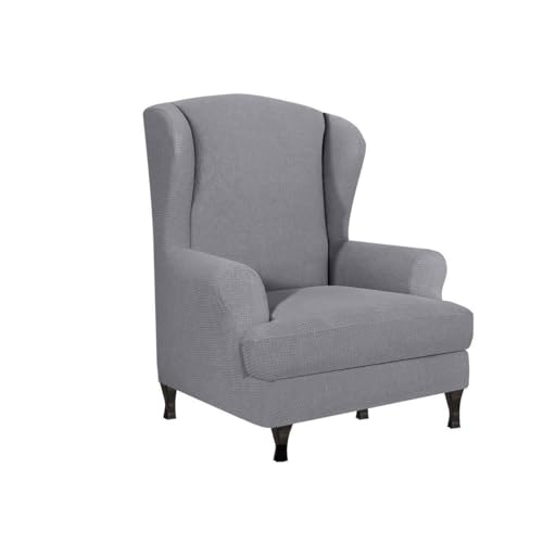 Housse de canapé extensible 1 place imperméable et lavable gris - 4