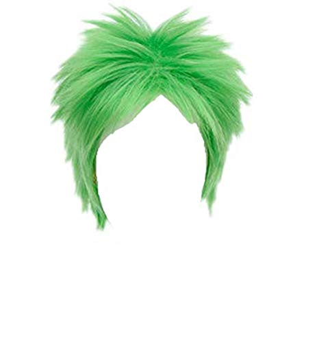 Kadiya Short Green Boy Cosplay Wig Heat Resistant Synthetic Hair