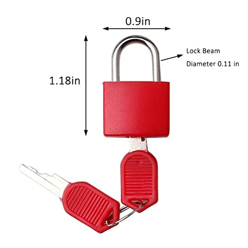 6 Pcs Luggage Locks With Keys, Locker Lock Small Luggage Padlocks, Suitcase Locks Metal Keyed Padlock For School Gym #TOP1