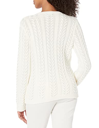 Paige Womens Dorthea Sweater Cable Kit V Neckline In Ivory Silver Metallic Shirt, Ivory Silver Metallic, Medium Us #TOP16