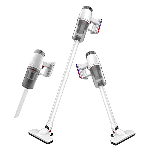 KEROMEE Cordless Vacuum Cleaner, Lightweight Stick Vacuum Cleaner with High Efficient Powerful Suction Up to 40min Run Time Two Mode to Adjust Convenient Stick and Handheld Vac for Home