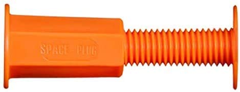 Space-Plug Adjustable Spacer Fixings (XL size for 45-80mm gaps), 100 Pack of Original Orange Spacers