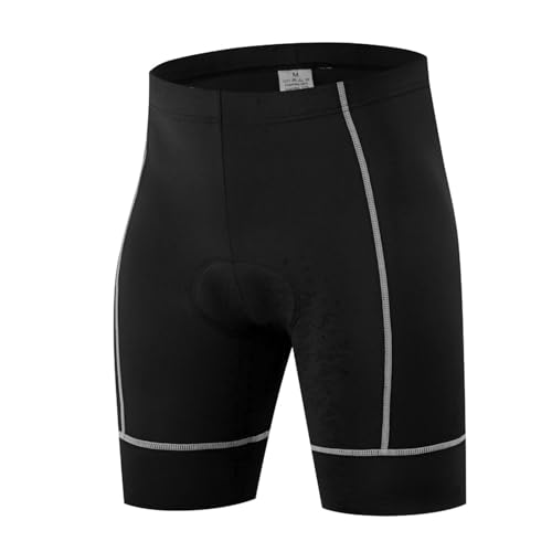 RUMAOZIA Pantalones de ciclismo para hombre con acolchado para hombre, calzoncillos de ciclismo para hombre, ropa interior de bicicleta de montaña, pantalones cortos, elásticos, transpirables, de