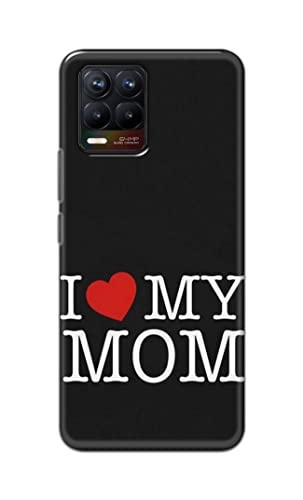 Image of PRINTFIDAA I Love My Mom Hard Back Cover for Realme 8 / Realme 8 Pro Back Cover -(P6) KAT1006