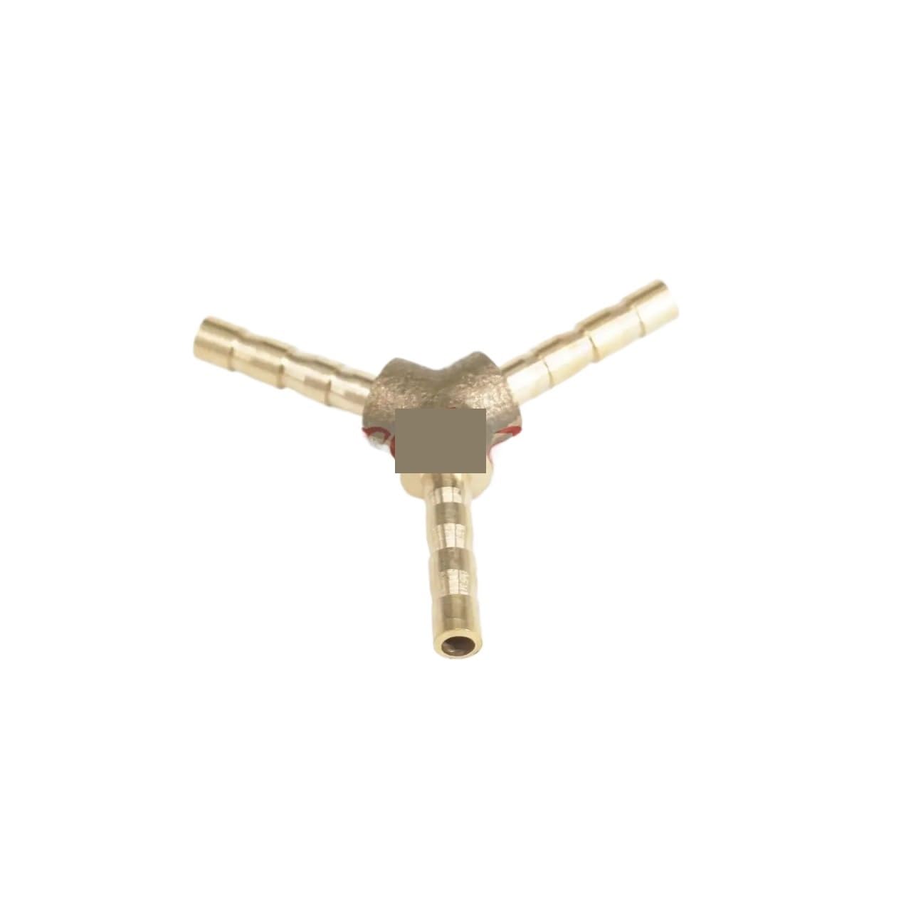 AARTERZZA Lot 2 Y Hose Barb I/D 6mm 3 Ways Brass Coupler Splicer Connector Fitting