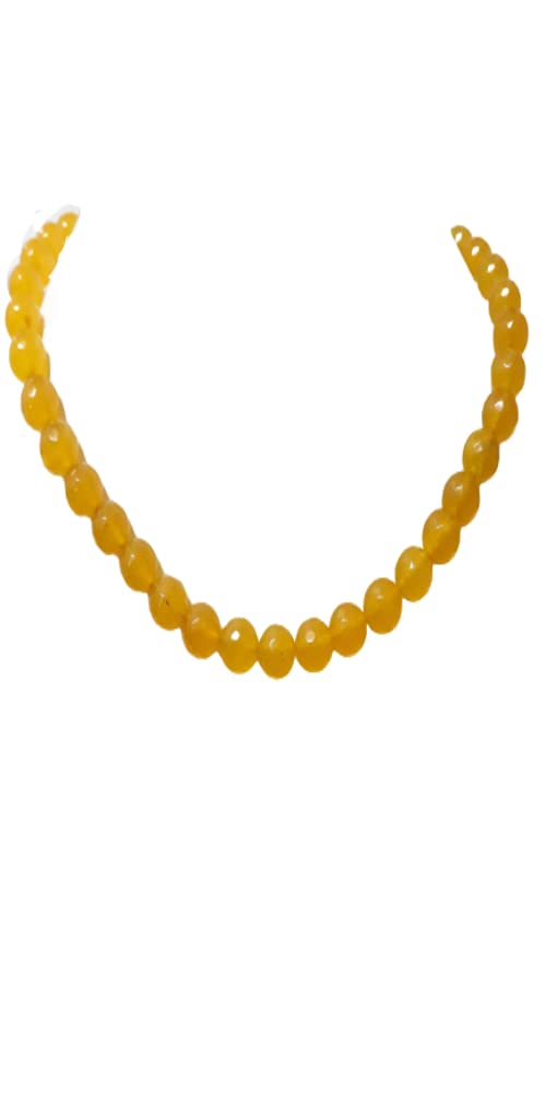 genric .Yash Gems Yellow Onyx Gemstone Beads Necklace for Girl and Women Round Smooth Beaded 1 Layer Yellow Color Mala Fashion Jewellery (B097LTCGSW) Amazon Price History, Amazon Price Tracker