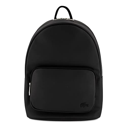 Lacoste Herren Fashion Rucksack Backpack,Lederimitat (100% PVC), Rucksack Backpack modisch,SCHWARZ (000),Einheitsgröße (One Size)