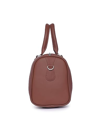 Image of ZOUK Printed Vegan Leather Handmade Women's Handbags with double handles and detachable Sling Strap
