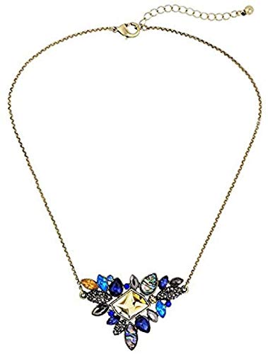 Preisvergleich Produktbild CKAWM Halskette Retro Bunte Anhänger Halskette Für Frauen Kurze Pullover Kette