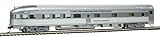 Walthers Mainline HO Scale 1/87 85' Budd Observation - Ready to Run - Santa Fe (Silver)