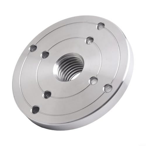 Placa frontal de torno para madera de 4 pulgadas accesorio brida de acero 1x8TPI 2