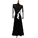 ZYDANC Black,M,Ballroom Dresses for Women Waltz Foxtrot Performance Costume Modern Dancing Outfit Standard Flamenco Practice Skirt