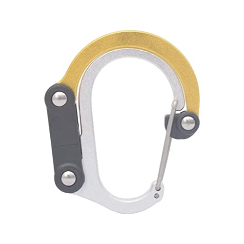 Image of Milageto Carabiner Clip and Hook Multifunctional Keyring Clip Strong Clip Buckle Bag, Purse, Backpack Hanger for Camping Outdoor Activities Travel