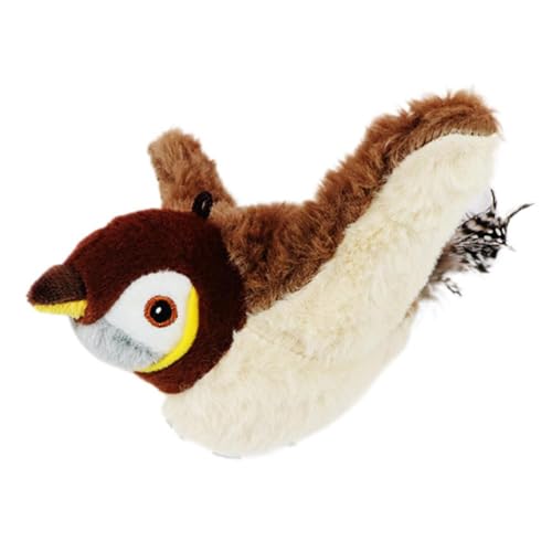 猫 おもちゃ自動 羽ばたき鳥 USB充電式 電動 はばたく 鳥 猫玩具 タッチ起動 鳴き声 猫じゃらし スズメ モード調整可能 リアルな動き 水洗い可