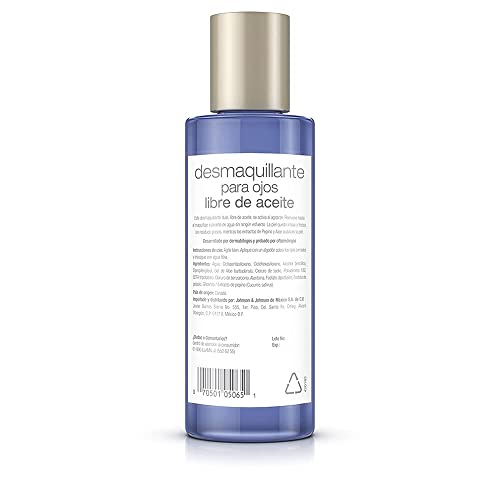 Image of Neutrogena Gentle Oil-Free Eye Makeup Remover & Cleanser for Sensitive Eyes, Non-Greasy Makeup Remover, Removes Waterproof Mascara, Dermatologist & Ophthalmologist Tested, 5.5 fl. oz ( Pack of 3)