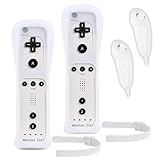 Motion Plus Wii Controllers 2Packs with Nunchucks, Wii Remote Controllers Compatible for wii and Wii U with Built in Motion Plus