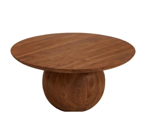 Image of The Attic Pinto Coffee Table, Coffee Table for Living Room, Solid Wood Centre Table, Honey Matte Finish