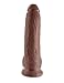 Pipedream King Cock with Balls, Brown, 9 Inch
