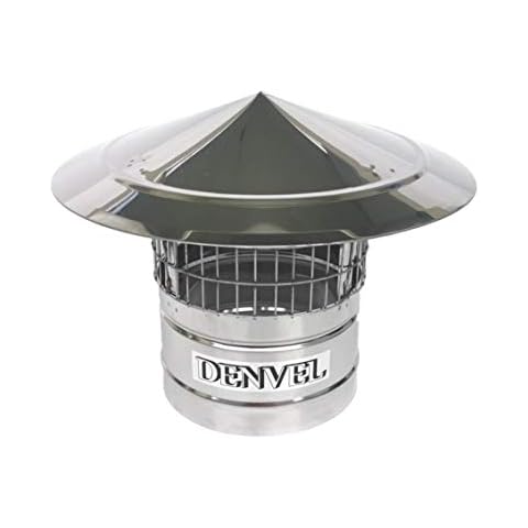 Protector para chimenea de pájaros, acero inoxidable, tapa para tubo de combustión (180 mm) Cover