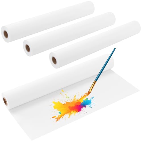 Papier à dessin portable HONYUET 4 rouleaux de 44 cm x 25 m pour loisirs créatifs