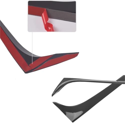 Alerón lateral negro de ventana trasera para Golf 7 GT acabado premium 6