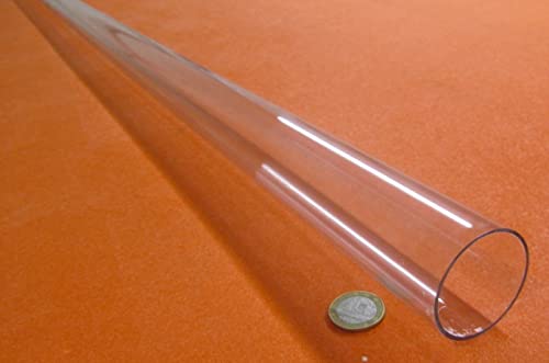 Polycarbonate Round Tube 1 3/4" (1.75") OD x 1 5/8" (1.625") ID x 1/16" Wall x 36" (More Length Options)