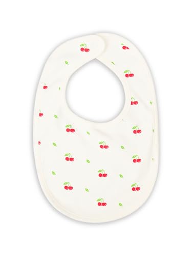 Image of Kidbea Organic Cotton Baby Bib, Adjustable Snap Closure Soft Absorbent Feeding Bibs Apron for Newborns & Infants Child With Cute Prints | Reusable Baby Essential