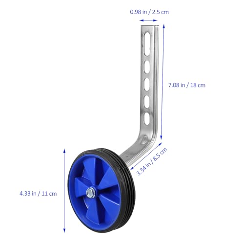 Ruedas de Entrenamiento para Bicicleta y Juego de Ruedas Auxiliares de Equilibrio, Estabilizadores Universales Azules de 12 a 20 pulgadas para Bicicletas, Soporte Robusto para Ciclismo para Niños y Aprendizaje de la Marcha miniatura 6