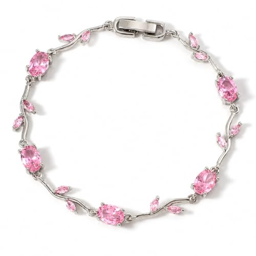 Image of Fairy Bloom Tulip Bracelet for Women - Alloy Floral Charm Bracelet