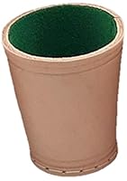 Lederwürfelbecher mit Filz
