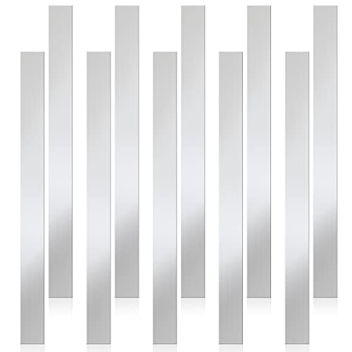Amylove 10 Pcs Metal Strips Shim, Stainless Steel, 12'' Length, 1'' Width