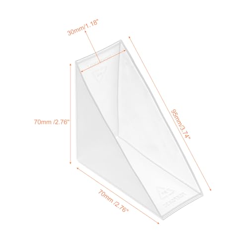 Image of uxcell 8Pcs Plastic Corner Protectors 30x95mm Right Angle Shape Glass Corner Guards Cushion for Corner Protection of Glass, Mirror, Tile, White