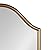 Kate and Laurel Fellows Traditional Scalloped Arched Wall Mirror; 18 x 24; Gold; Decorative Vintage Inspired Mirror with Bold Shape and Antique Finish