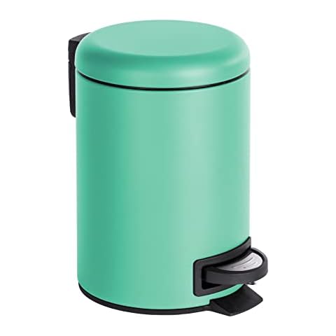 Cubo de basura Wenko Leman menta con pedal Cover