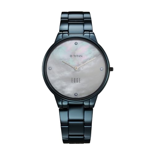 Titan Edge Metal Ladies Allure Quartz Analog Rich Mother Of Pearl...