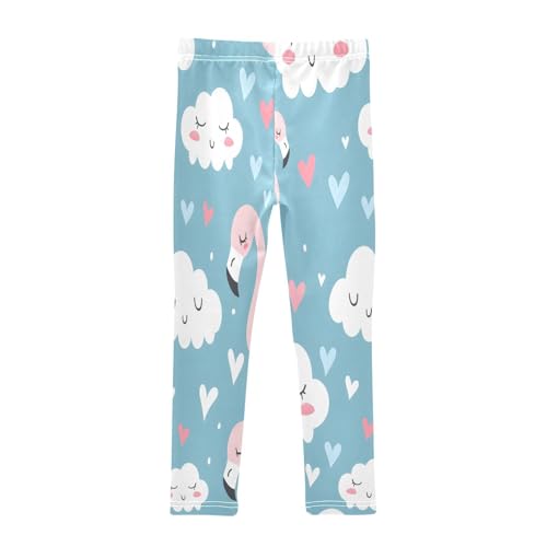 Toddler Girls Leggings Printed Yoga Pants Leggings Flamingo Cute Cloud for Kids2
