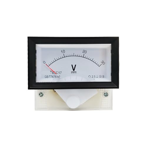 Voltmètre CC 75V jauge analogique pour système solaire et batterie de maison