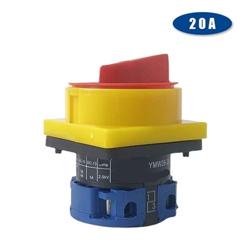 Interrupteur à came rotatif YMW26 inverseur de source 2 positions 20A - 4